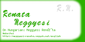 renata meggyesi business card